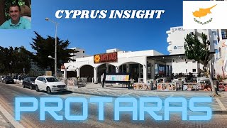 Protaras Cyprus  An Afternoon Stroll Along the Main Strip [upl. by Clardy]