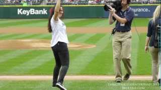 Shannon Lee Throws Out The First Pitch for Asian Heritage Day Seattle Mariners [upl. by Bowyer492]