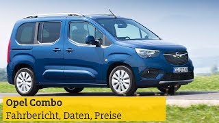 Opel Combo Fahrbericht technische Daten Preise  ADAC 2018 [upl. by Nimajnab]