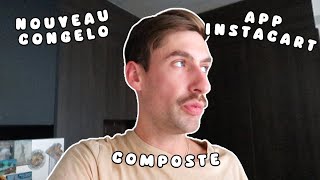 Début du composte application Instacart et nouveau congélateur [upl. by Nanyt800]