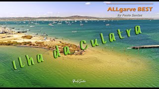 Ilha da Culatra Ria Formosa Algarve Portugal by drone [upl. by Treblah]