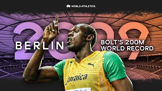 Usain Bolts 200m world record 🌎  World Athletics Championships Berlin 2009 [upl. by Ybbed149]