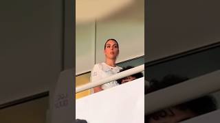 Georgina Rodriguez watches Ronaldo play ❤️ [upl. by Avuha242]