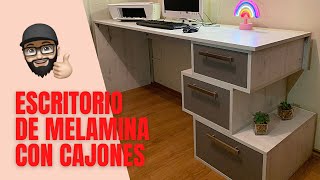 Escritorio de Melamina con Cajones [upl. by Lia]