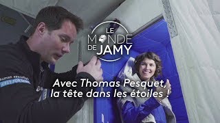 Visite du module Columbus avec Thomas Pesquet – Inédit Le Monde de JamyLa tête dans les étoiles [upl. by Naesad]