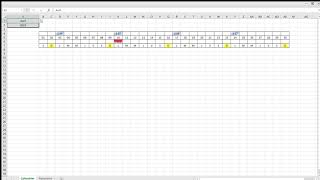 Calendrier RhExcel Présentation [upl. by Nonnel197]