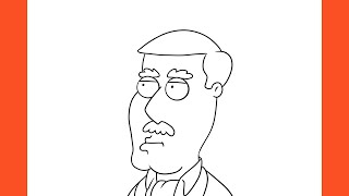 How To Draw Carter Pewterschmidt With Guidelines Family Guy [upl. by Yhtir776]