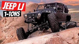 1TON JEEP LJ TAKES ON SAND HALLOWS MOST EXTREME TRAILS [upl. by Atsilac]