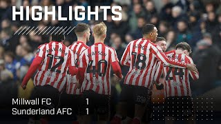 Point In The Capital  Millwall FC 1  1 Sunderland AFC  EFL Championship Highlights [upl. by Kiefer]