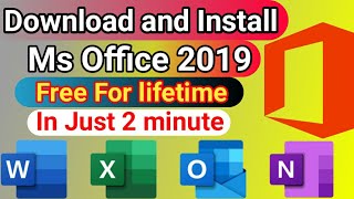 How to Download and Install Original Microsoft Office 2019 Free for Windows 10 on Lifetime  Ms Word [upl. by Chevy200]