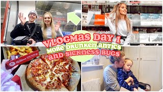 CELEBRATIONS COCKTAILS DRUNKEN ANTICS amp SICKNESS BUGS VLOGMAS DAY ONE [upl. by Honora723]