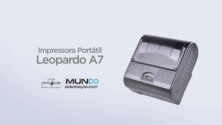 Impressora portátil Leopardo A7 para Celulares Smartphones ou tablets [upl. by Prescott]