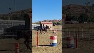 RAW FROM MY RUN loping barrelracing [upl. by Hnid]