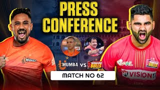 PKL Press Conference M 62 U Mumba vs Bengaluru Bulls  FT Pardeep Sunil [upl. by Hayyim]