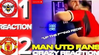 MAN UTD vs BRENTFORD 21  MAN UTD FANS CRAZY REACTION‼️ REACTION FROM THE BEARDEDMANCS🍿 [upl. by Macguiness272]