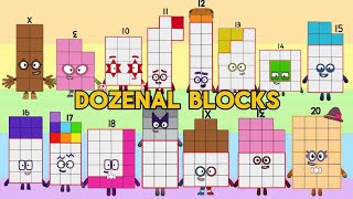 DOZENAL BLOCKS INTRO  MEET DUODECIMAL BLOCKS DEK TO 2 DO  NUMBERBLOCKS  hello george [upl. by Alderson221]