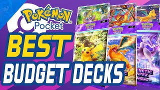 Best BUDGET DECKS for Pokemon Pocket  Start Battling ASAP [upl. by Oemor317]