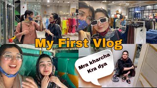 My First Vlog With Sister  Kainat Ne Shopping Karwai  Rikshaw Ride [upl. by Yaj]