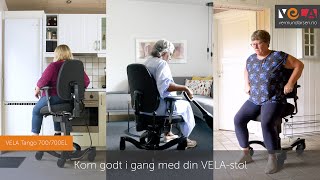 Innstillingsvideo for VELA arbeidsstoler for voksne Kom godt i gang [upl. by Wons898]