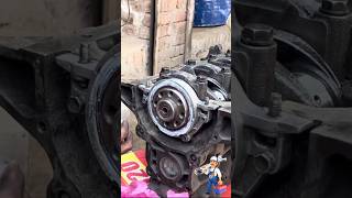 Crankshaft oil seal replacement engine mechanic workshop shorts viralshorts [upl. by Dorin281]