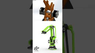 Small Robotic Arm Design and Animation  Solidworks  Keyshot  Industrial Design  CAD [upl. by Trammel680]