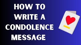 How to write a heartfelt condolence message that doesnt offend EXAMPLES INCLUDED [upl. by Nirot]