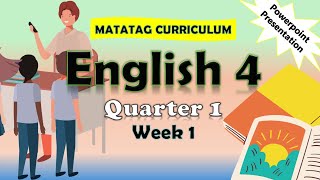 English 4 Q1 Week 1 Matatag Curriculum PowerPoint Presentation matatag matatagcurriculum [upl. by Yartnoed]