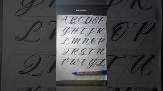 quotBrush Lettering Calligraphy Practice  Capital Alphabets  Belles Lettersquot brushlettering [upl. by Reidid90]