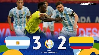 Argentina 1 3 x 2 1 Colombia ● 2021 Copa América Semifinal Extended Goals amp Highlights HD [upl. by Hsoj]