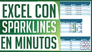 Cómo Insertar Sparklines en Excel Minigráficos para Análisis de Datos [upl. by Haimirej]