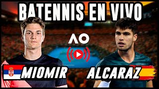 Carlos Alcaraz vs Miomir Kecmanovic  Reaccionando en VIVO  Abierto de Australia 2024 [upl. by Walley618]