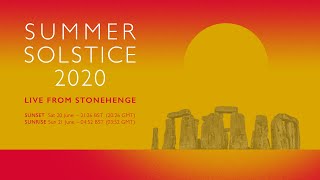 Sunrise  Summer Solstice 2020 at Stonehenge [upl. by Sainana]