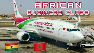 The African Business Class  Royal Air Maroc B737 🇬🇭 Accra  Casablanca 🇲🇦 FULL FLIGHT REPORT [upl. by Hosfmann]