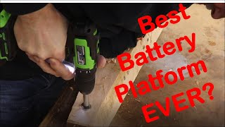 Greenworks 24V Cordless Drill Review [upl. by Ineslta]