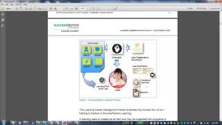 Successfactors LMS Training [upl. by Aerdnaed28]