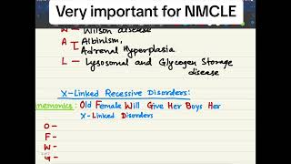 Autosomal Dominant  Recessive  Xlinked DominantRecessive Disorders Examples with mnemonics [upl. by Ellenoj78]