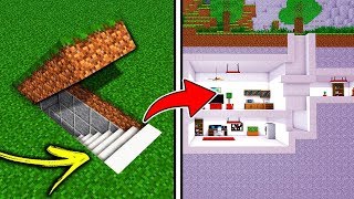 O MELHOR ESCONDERIJO 100 SECRETO DO MINECRAFT MANSÃO SECRETA [upl. by Arlene]