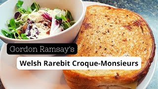 Welsh Rarebit CroqueMonsieurs  Ep 5  Cooking Through Gordon Ramsays Cookbook quotRamsay in 10quot [upl. by Dez]