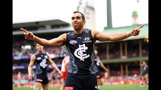 Yokayi Moments winner Eddie Betts snaps an incredible goal  AFL [upl. by Neryt]