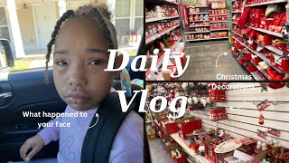 Vlog Zola Had An Allergic Reaction😱Christmas Decoration Shopping [upl. by Byrd]