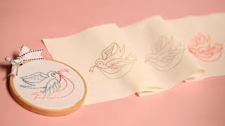 Three Ways to Transfer Embroidery Patterns [upl. by Nahsin]