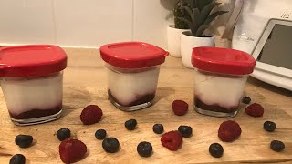 yaourt aux fruits rougesياغورت بالفواكه الحمراء في thermomix tm6 [upl. by Eilesor843]