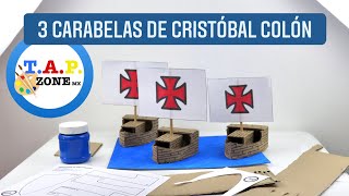 Como hacer las 3 Carabelas de Cristobal Colon [upl. by Llessur]