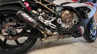 BMW S1000RR 2022 with SC Project Racing Carbon exhaust [upl. by Aerdnaxela]