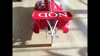 NQD 757 Hydroplane Miss Budweiser EXTREM TWIN Umbau RC brushless Motor 2968 Rennboot upgrade [upl. by Anomor305]