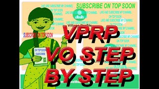 VPRP VO How to fill the VO segment in NRLM VPRP [upl. by Hort]