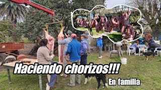 CARNEADA TRADICIONES FAMILIARES Haciendo CHORIZOS y QUESO de CHANCHO en dos DÍAS [upl. by Cis]