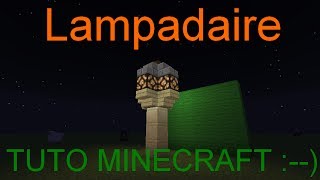 MINECRAFT comment faire un lampadaire qui sallume la nuit et séteind je jour [upl. by Manuela]