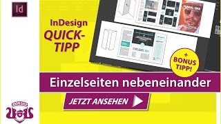 Einzelseiten nebeneinander oder untereinander stellen  InDesign QUICKTIPP [upl. by Lanctot]