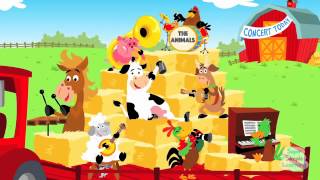 英文儿歌《Animals On The Farm 》農場动物秀学叫声 Learn Animal Sounds [upl. by Honniball]